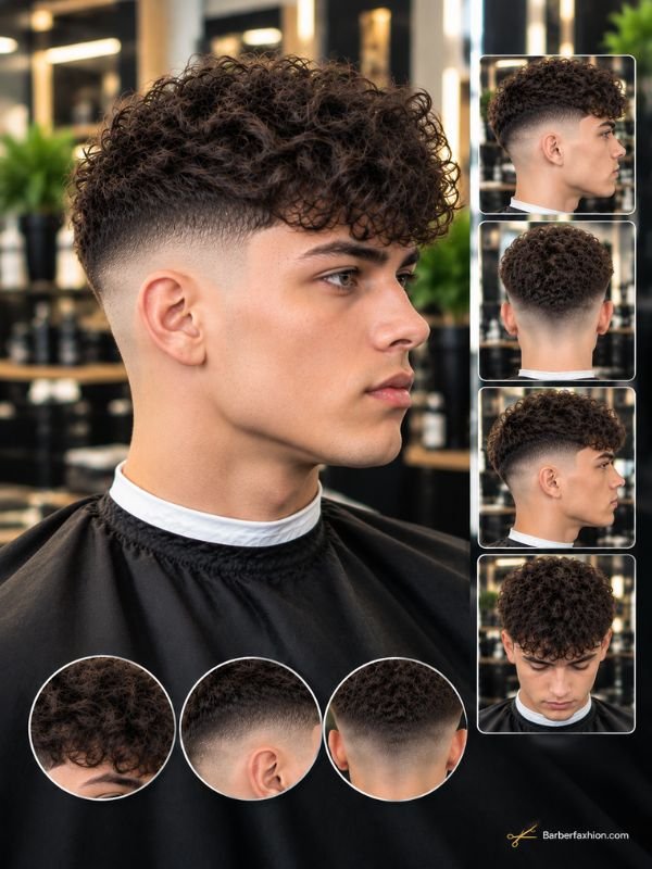 Curly French Crop With Skin Fade