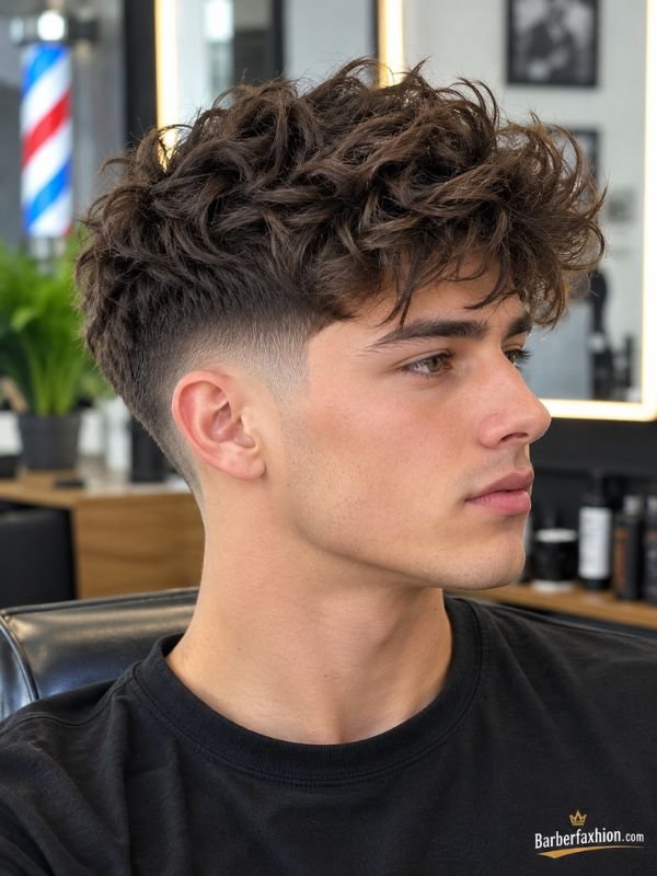 Low Taper With Messy Textured Hair