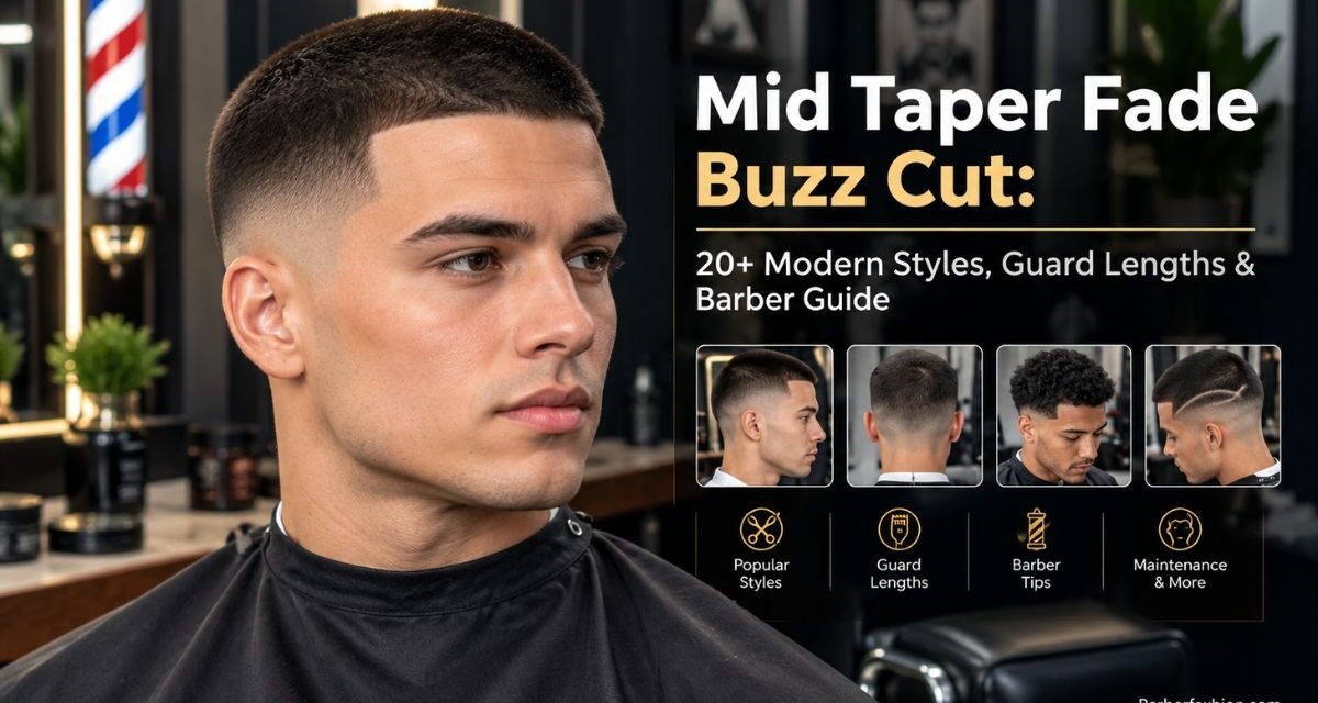 Mid Taper Fade Buzz Cut: 20+ Modern Styles, Guard Lengths & Barber Guide