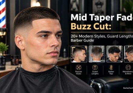 Mid Taper Fade Buzz Cut: 20+ Modern Styles, Guard Lengths & Barber Guide