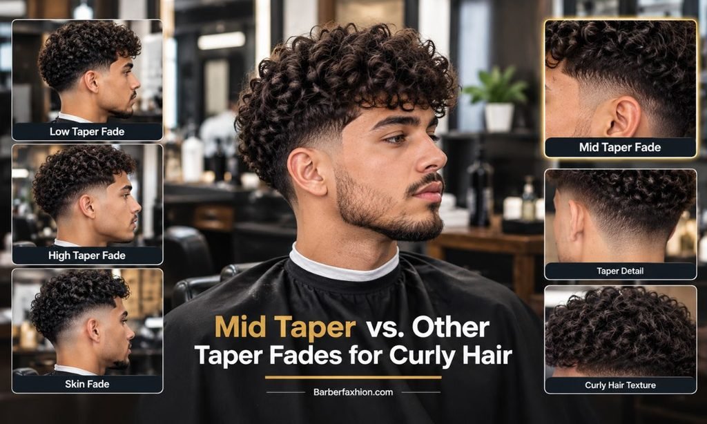 Mid Taper vs. Other Taper Fades for Curly Hair