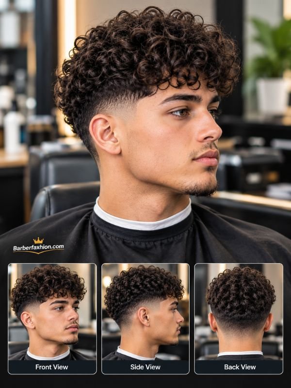 What Is a Mid Taper Fade on Curly Hair?